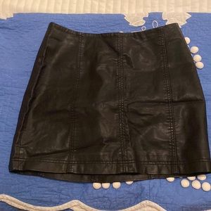 FP leather pencil skirt
